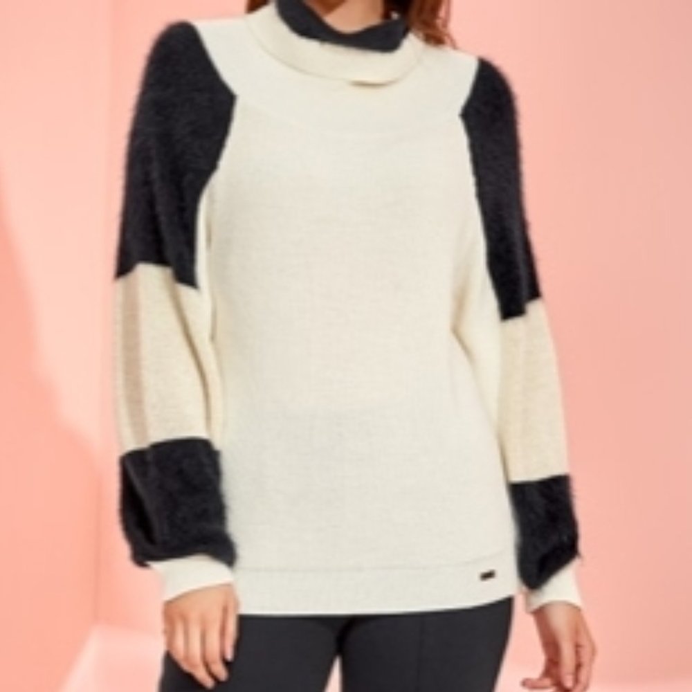 Black and white sweater